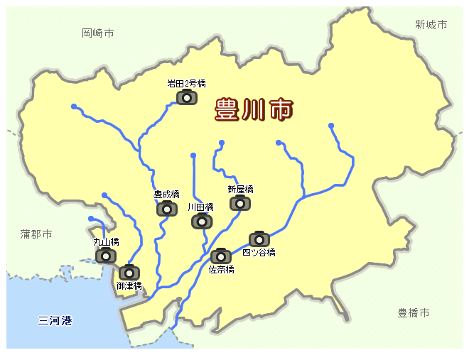 豊川市河川図