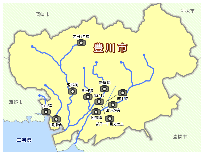 豊川市河川図