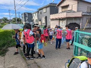 あいさつ委員によるあいさつ運動の様子