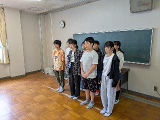 後期学級委員の児童