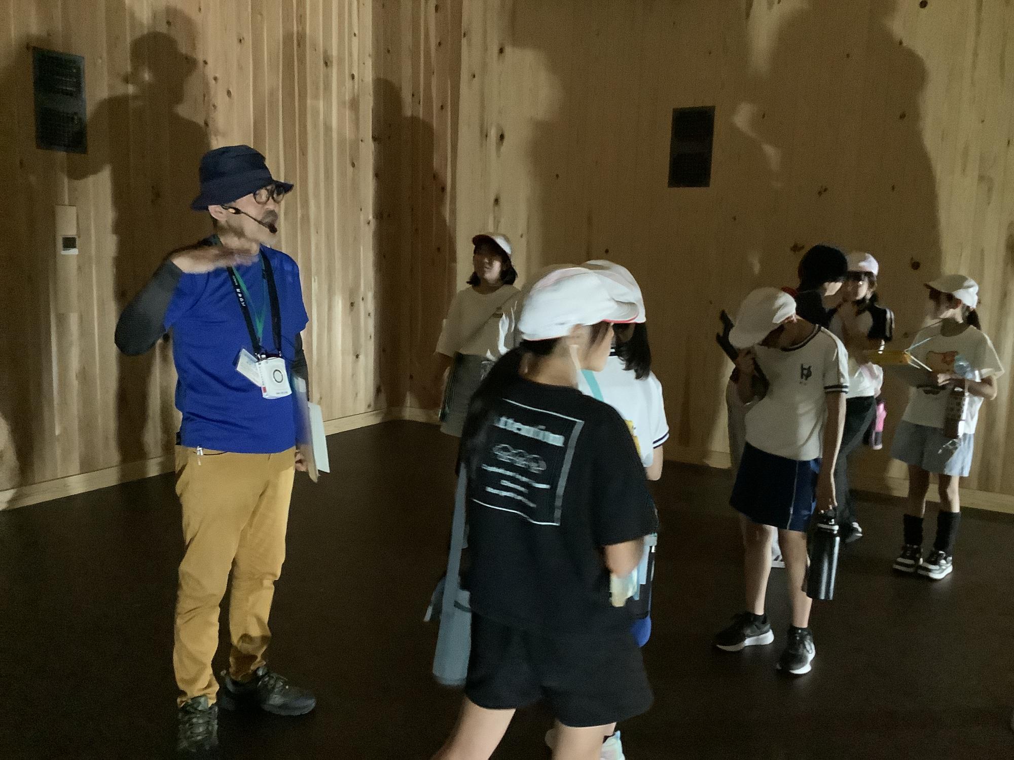 施設の中の様子。