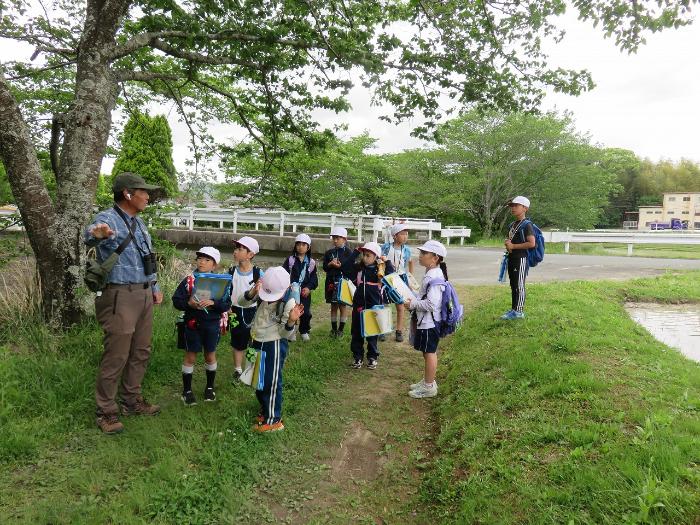山陰川のほとり