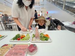 100gに挑戦(野菜の重さあてゲーム)