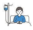 入院中の男性