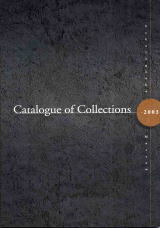 Catalogue of Collectionsという文字が書かれた図録の表紙