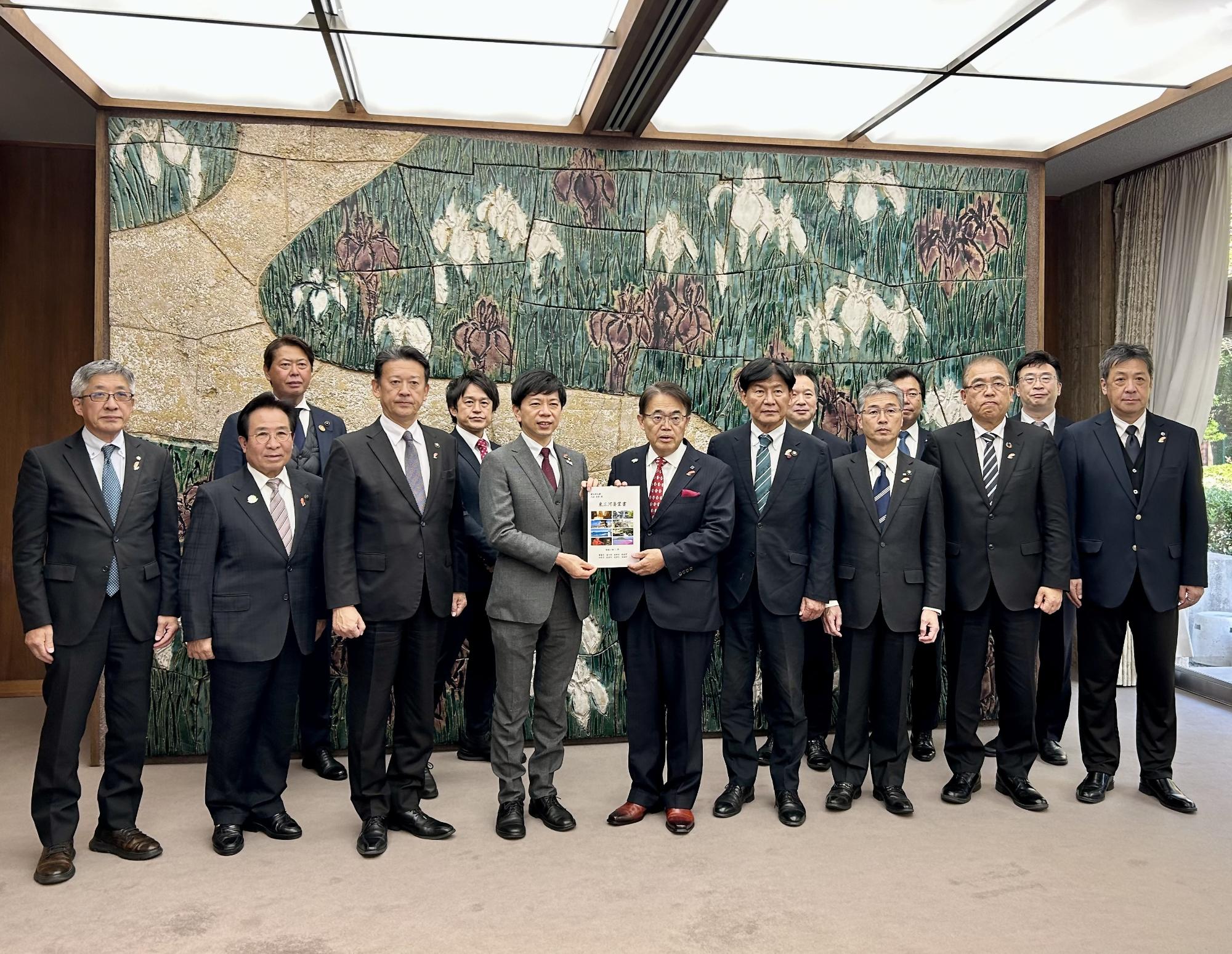 東三河8市町村長による愛知県知事への要望活動