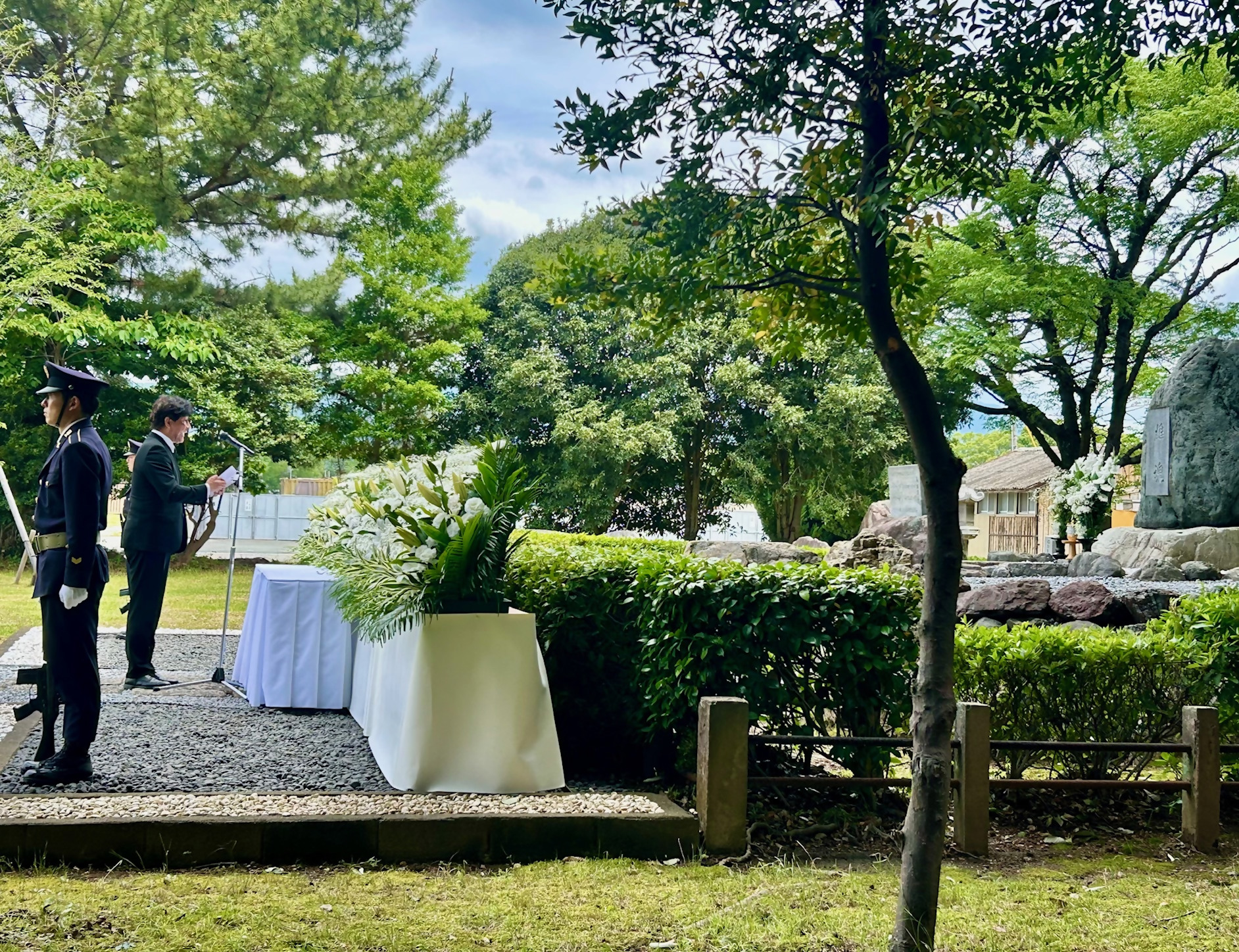 豊川駐屯地追悼式