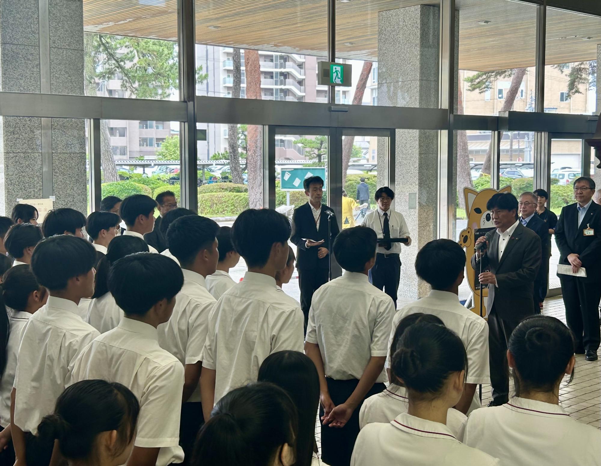 令和8年度全国高等学校総合体育大会・全国高等学校ダンスドリル選手権大会出場者合同激励会