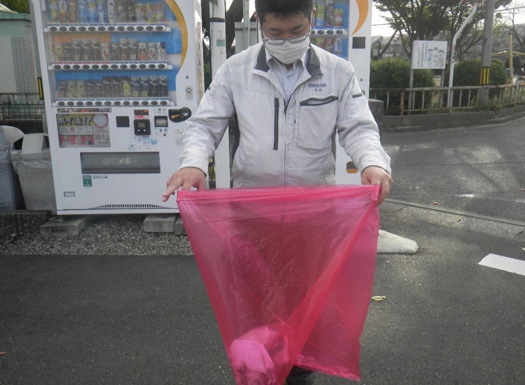 清掃活動で回収したゴミ