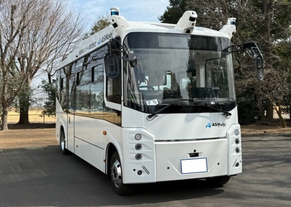 豊川市で実証実験を行う自動運転バスの車両のイメージです。