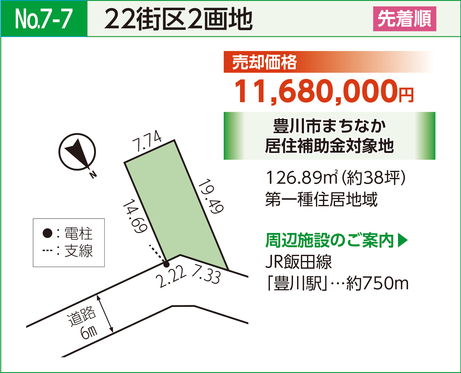 22街区2画地詳細図