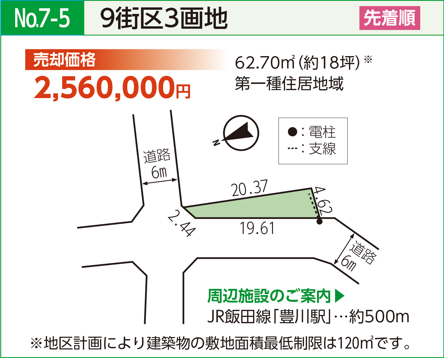 9街区3画地詳細図