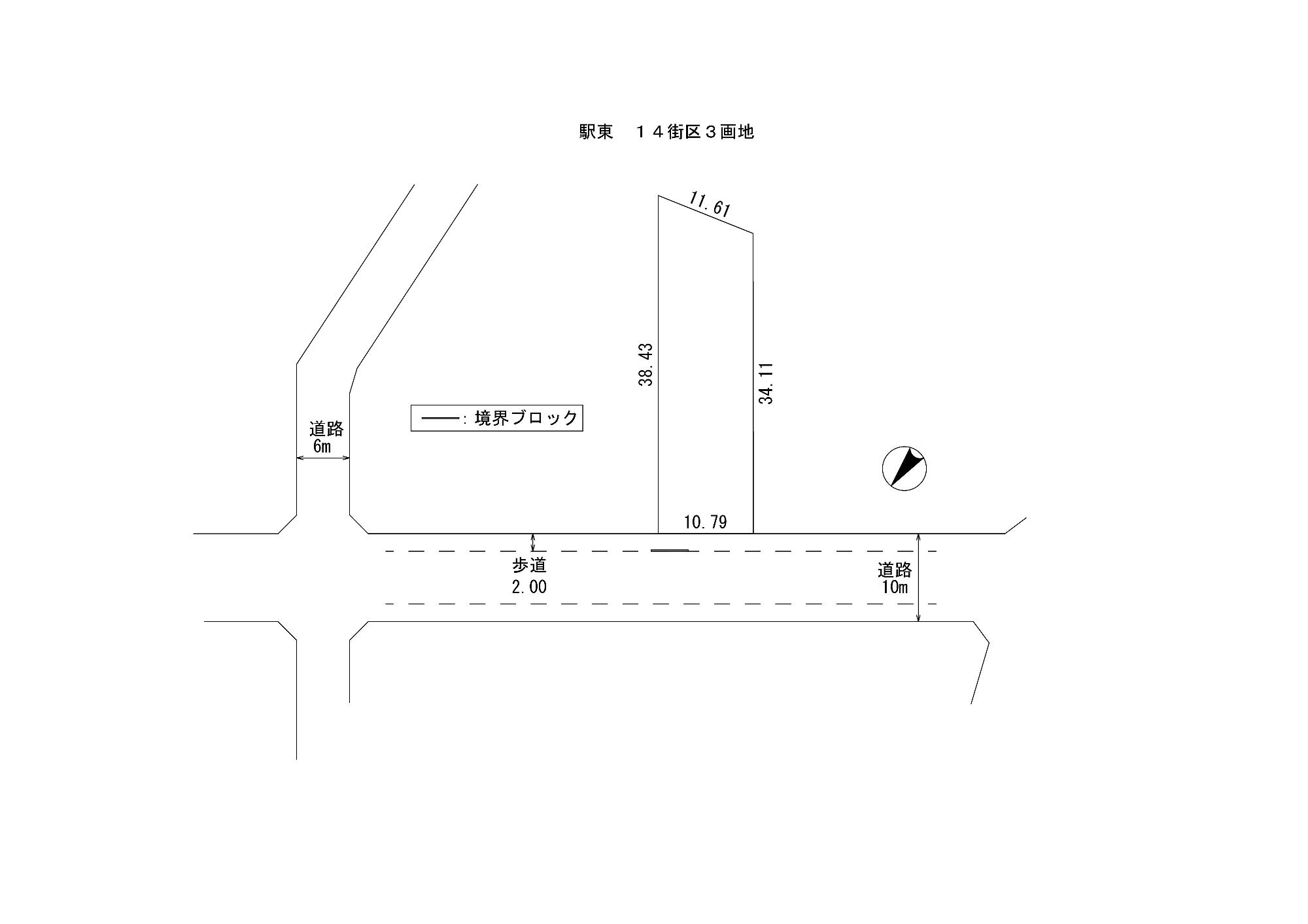 詳細図14街区3画地