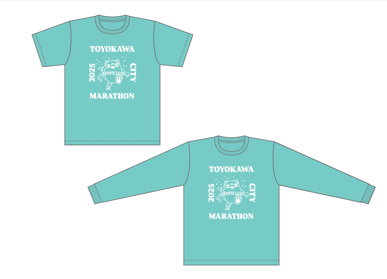 2025トヨカワシティマラソン大会 Tシャツデザイン