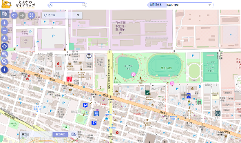 とよかわガイドマップのサイトで表示されている地図のスクリーンショット(とよかわガイドマップのサイトへリンク)