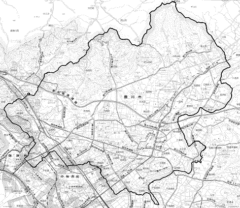 市の地形の図