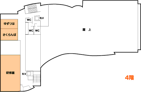 音羽庁舎4階の案内図