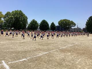 中学年の練習風景