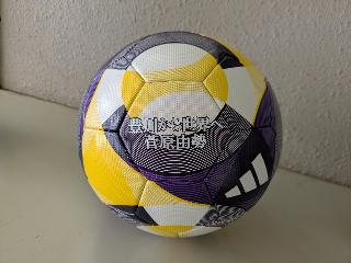 寄贈されたサッカーボール
