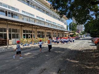 避難訓練の様子
