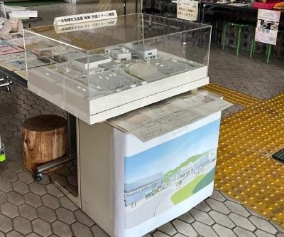 一宮地域交流会館（仮称）完成イメージ模型1