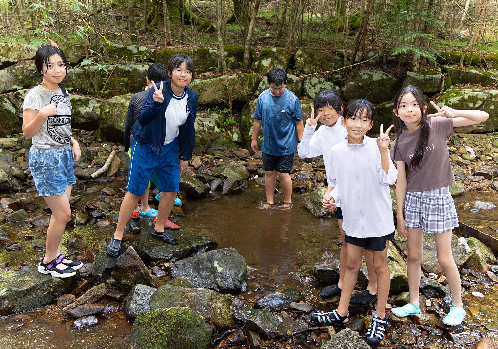 水が気持ちいいです。