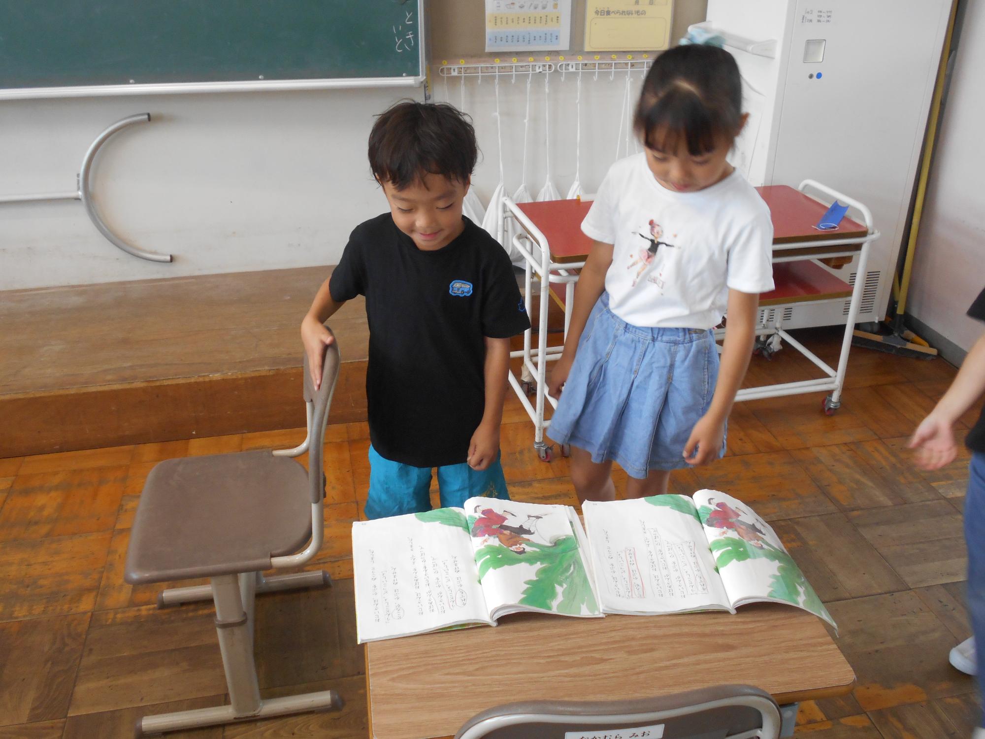 椅子をかぶにして動作をしてみよう。