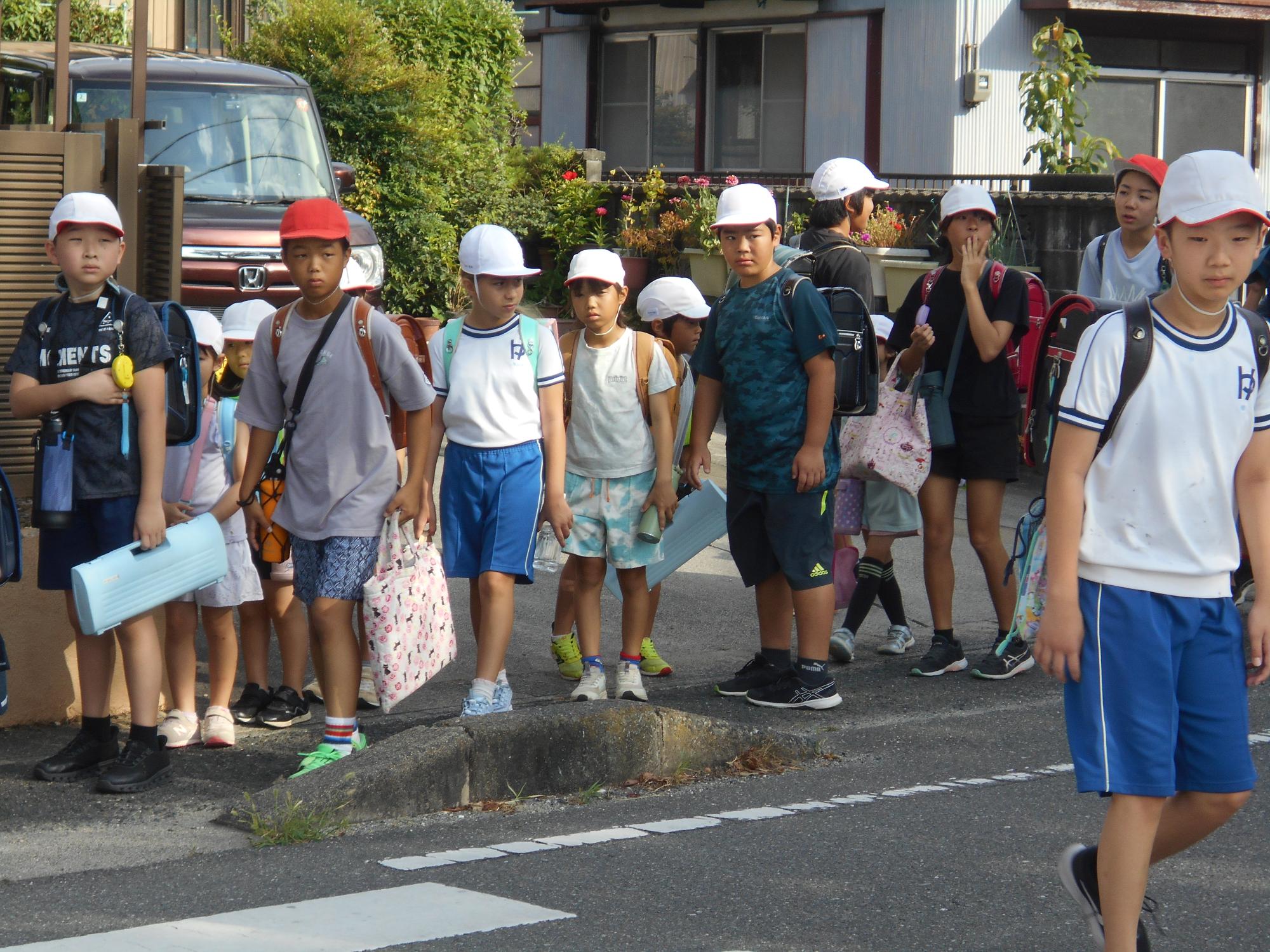 交通ルールを守ります。