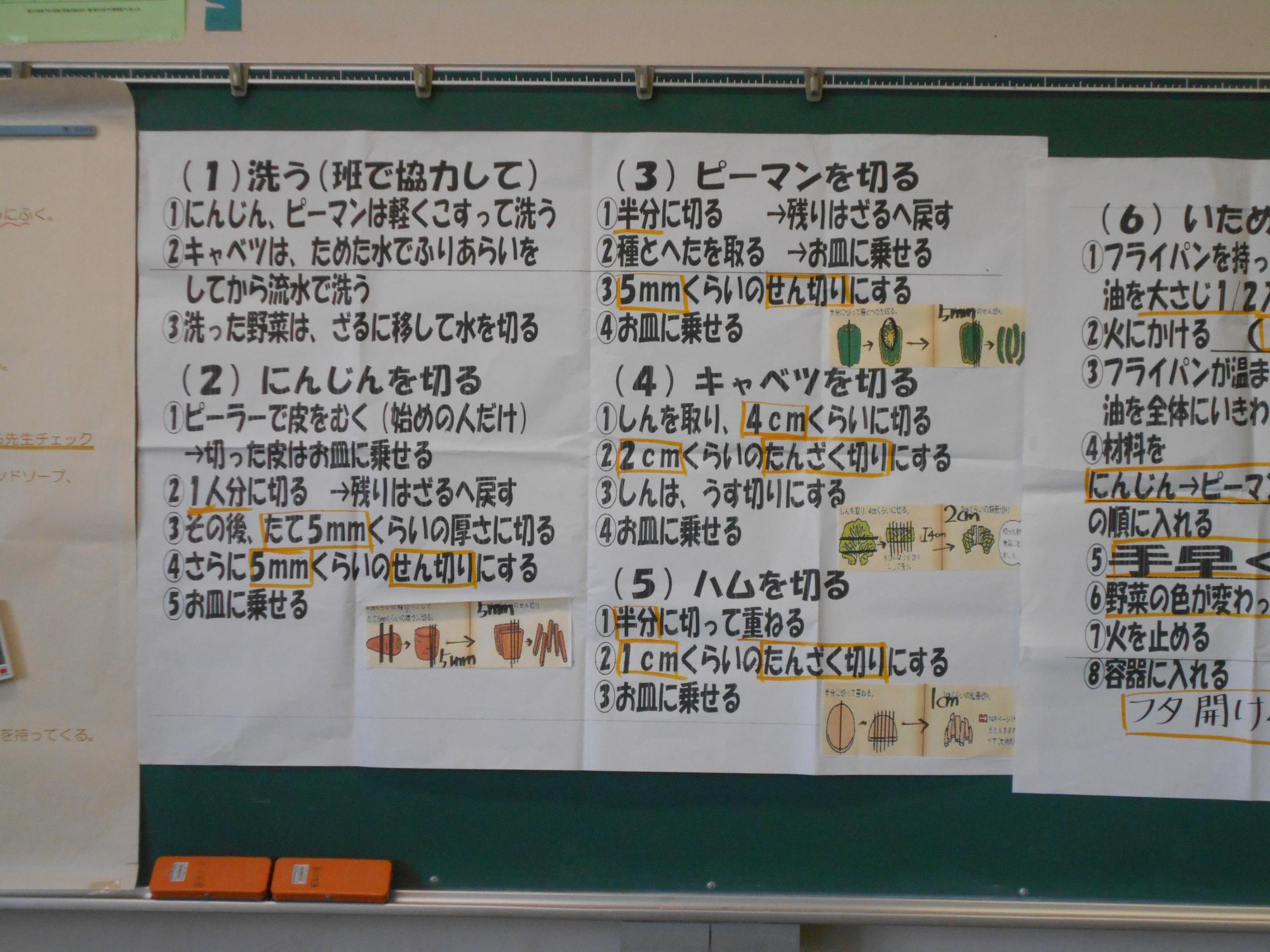 調理の過程を細かく説明してあります。