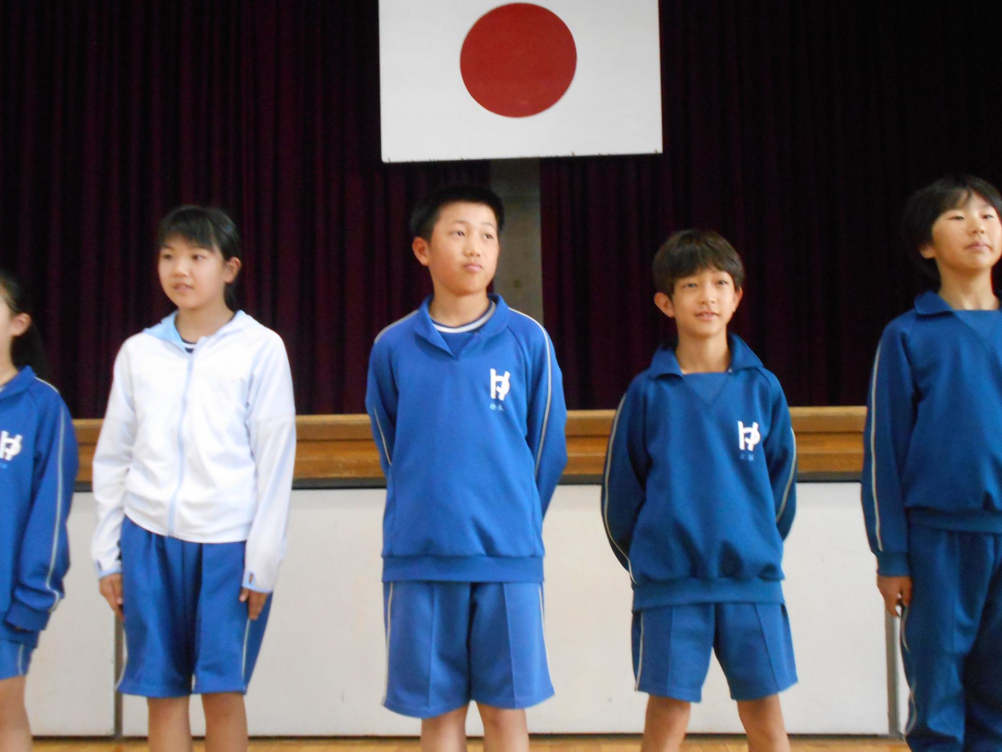 児童会役員の挨拶