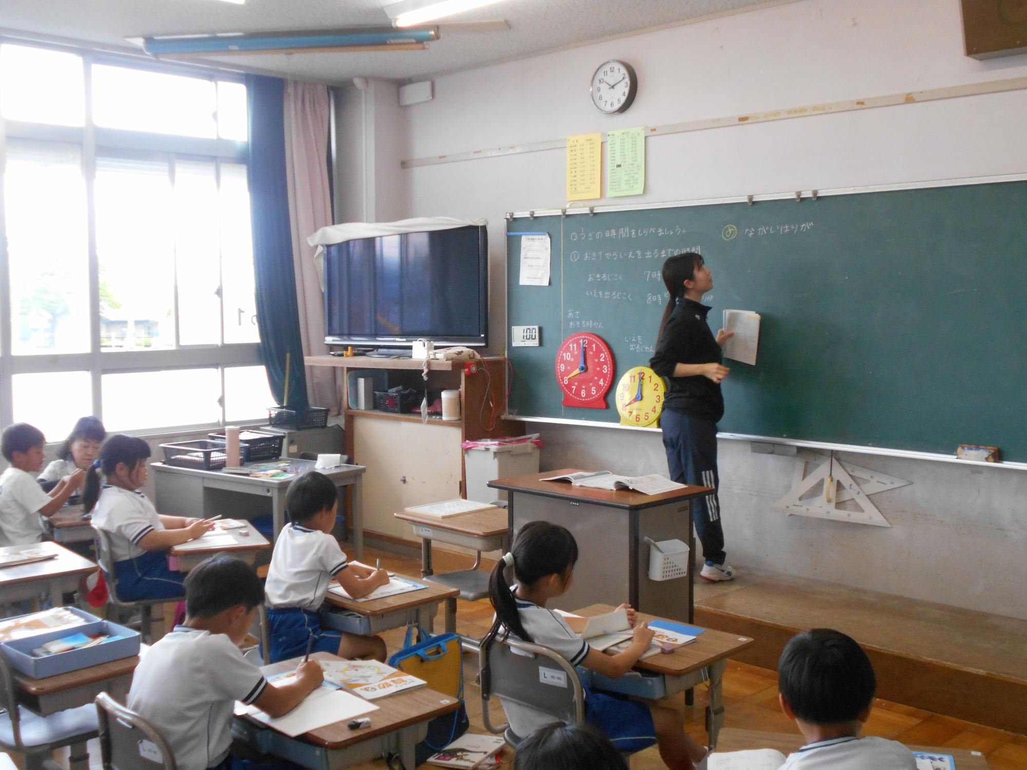 子どもも真剣に学習していまうす。