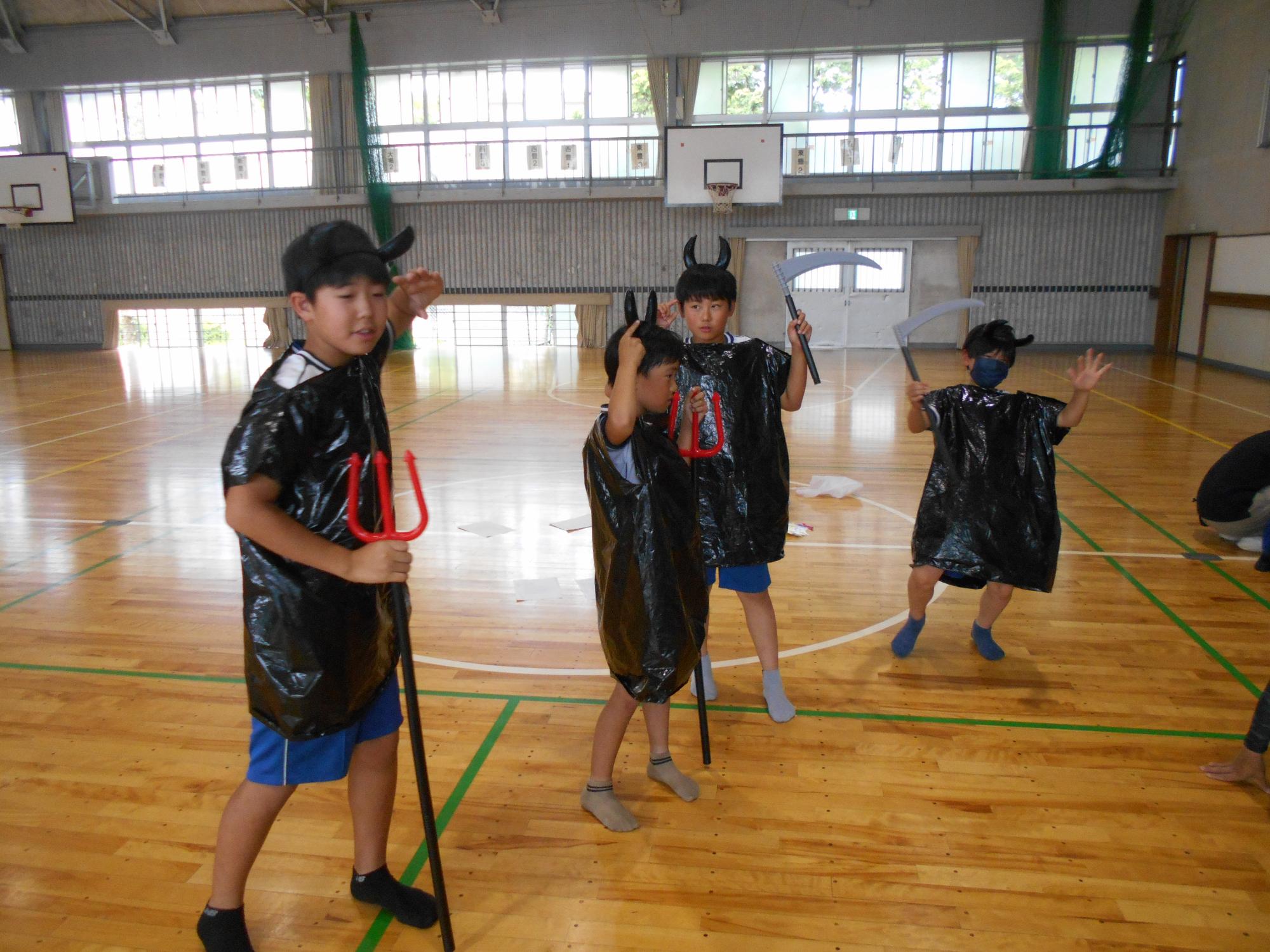 動きの確認をします。