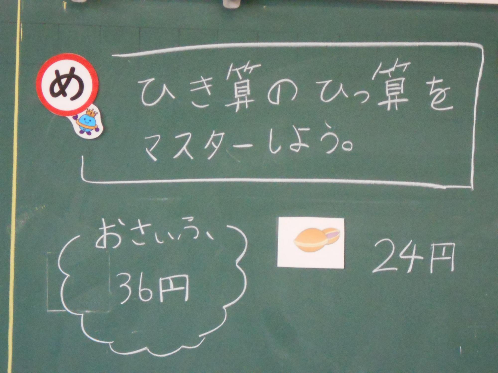 めあてを提示します。