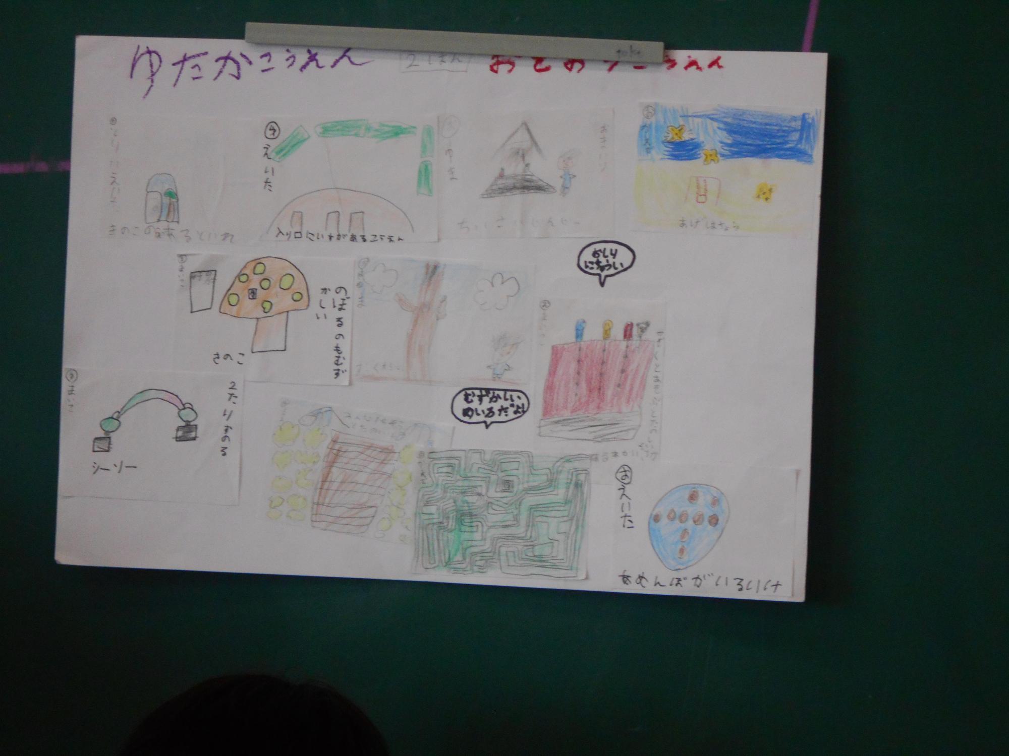子どもたちが作成したポイントです。