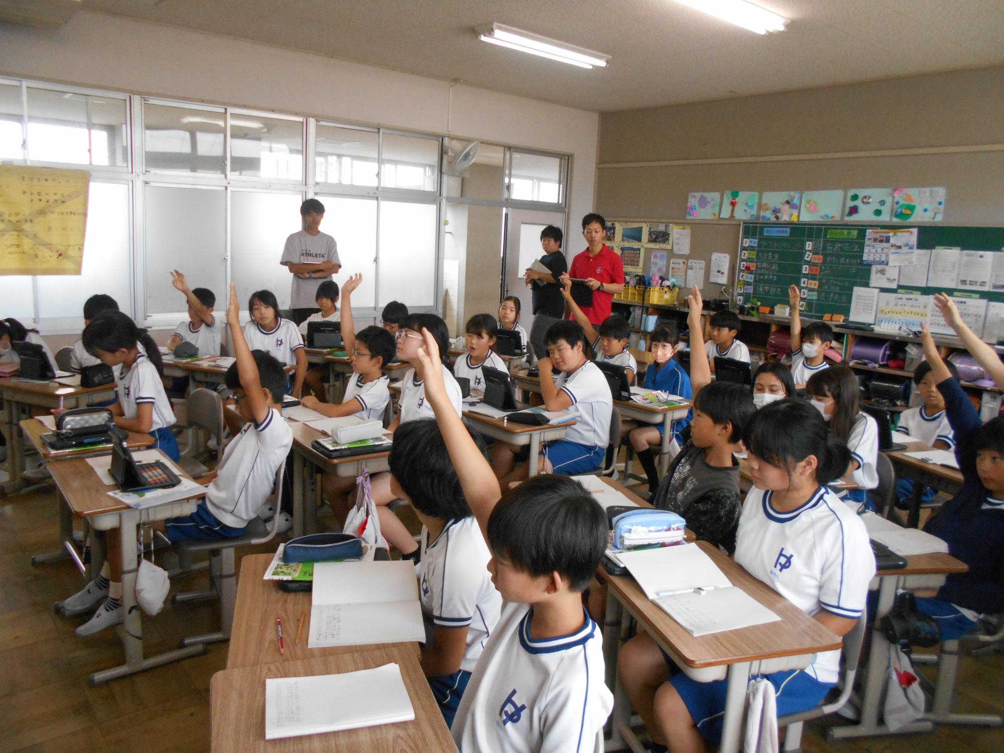 主体的に発言をします。