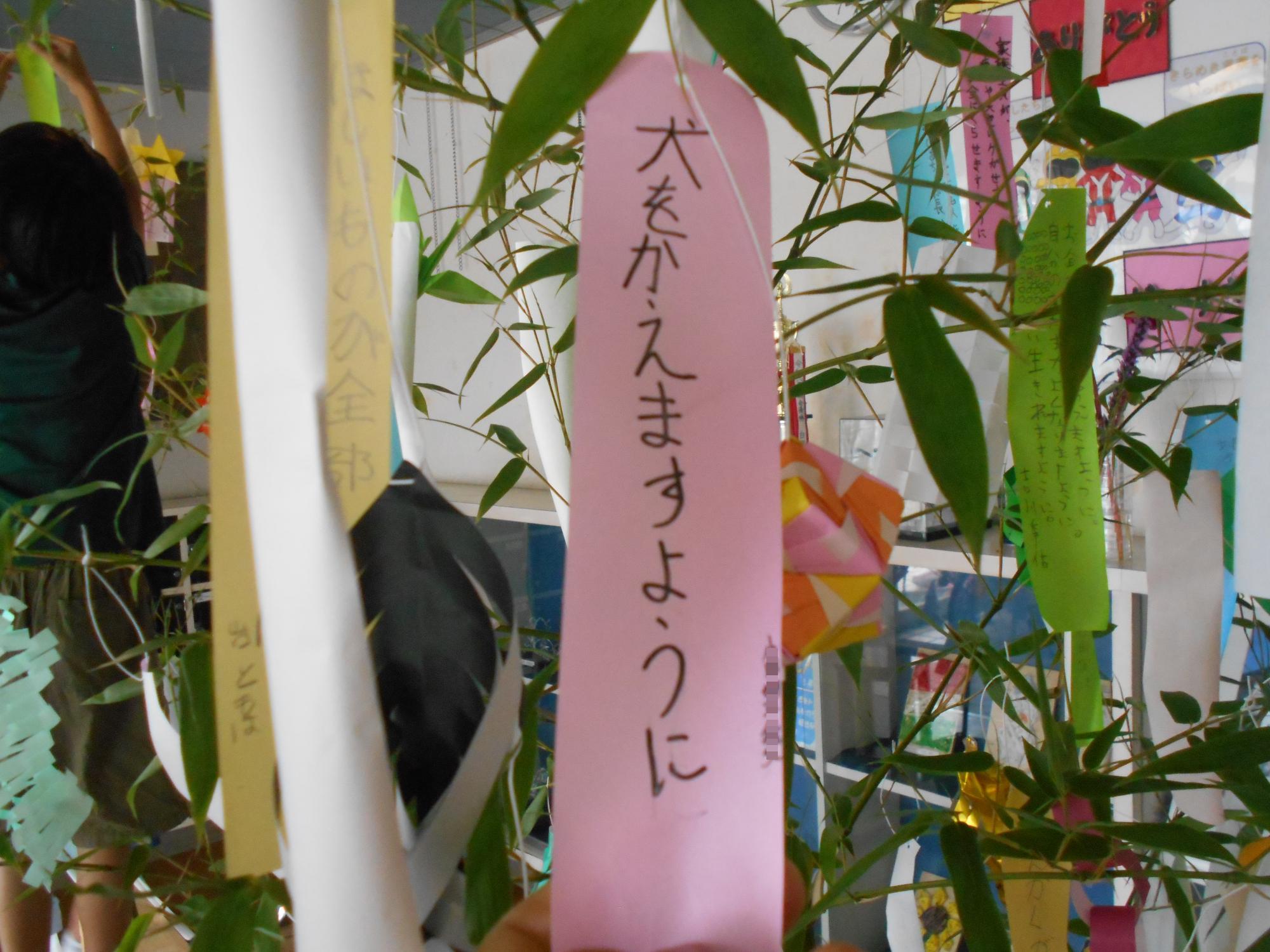 素敵な願い事です。