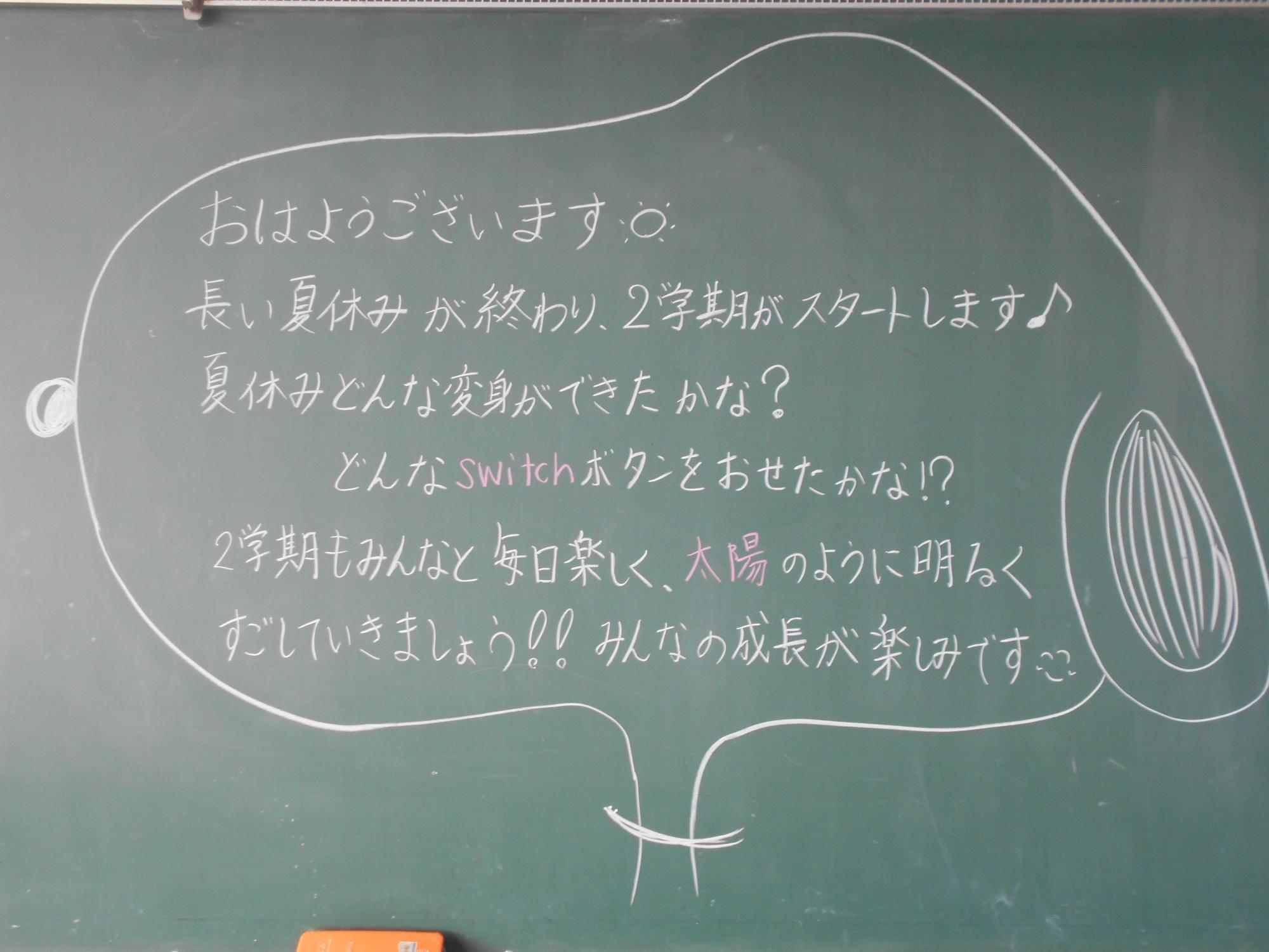 黒板メッセージ