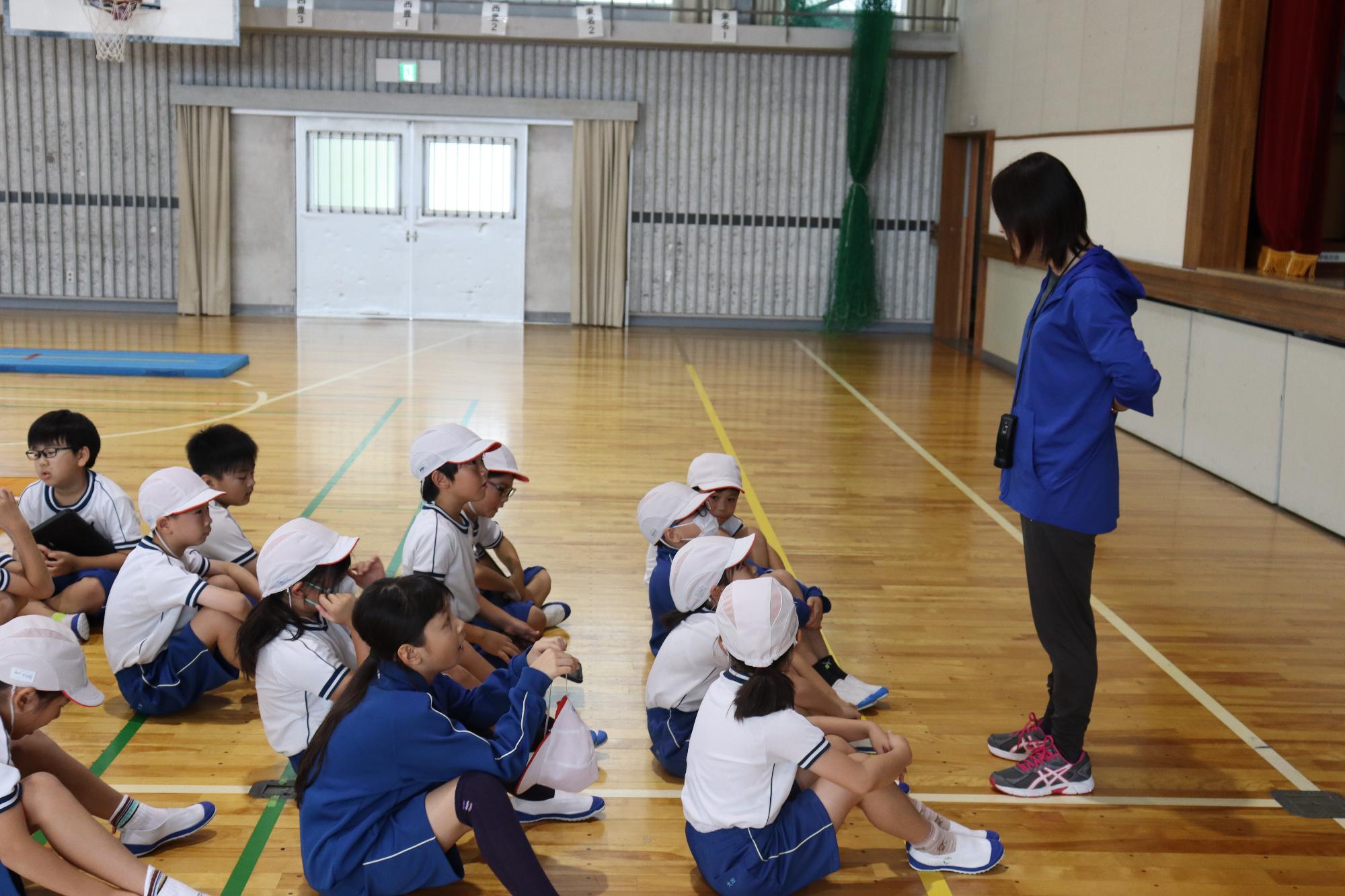 振り返りのための教師の話。