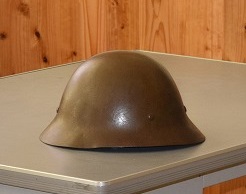 命を救ってくれた鉄かぶと