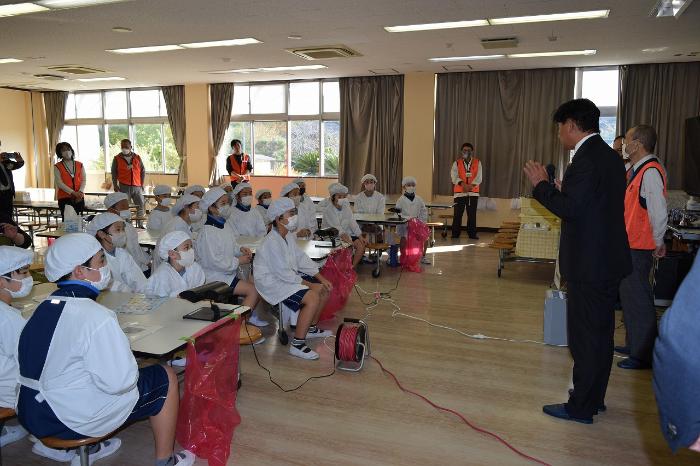 市長さんにご挨拶をいただきました