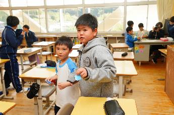 キビタキ班は宝探し