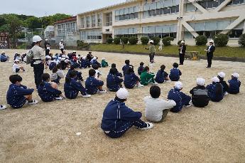 全員避難完了！！すごい早さです！