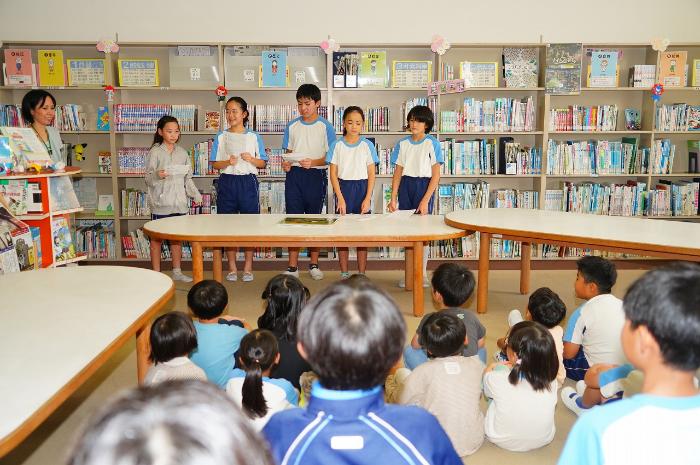 図書委員のメンバー、みんなでがんばったね！