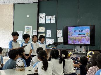 タブレットでクイズを出題します