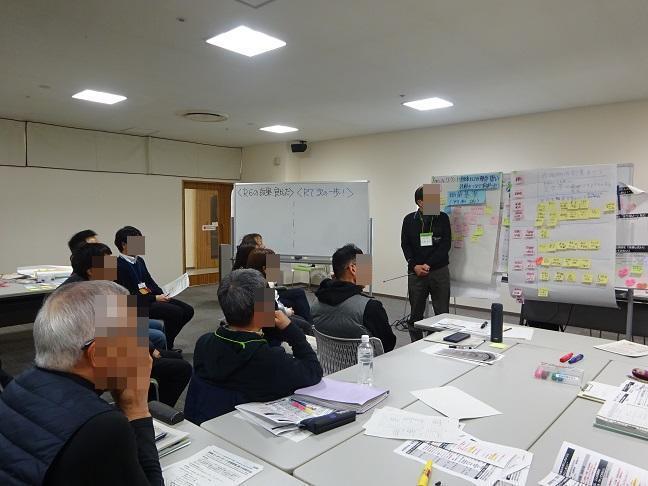 企画を発表する様子