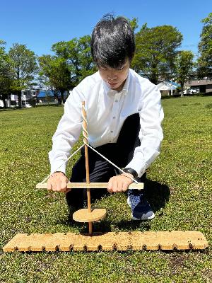 火おこしの様子