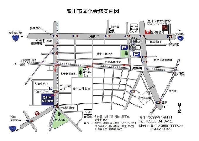 文化会館周辺地図