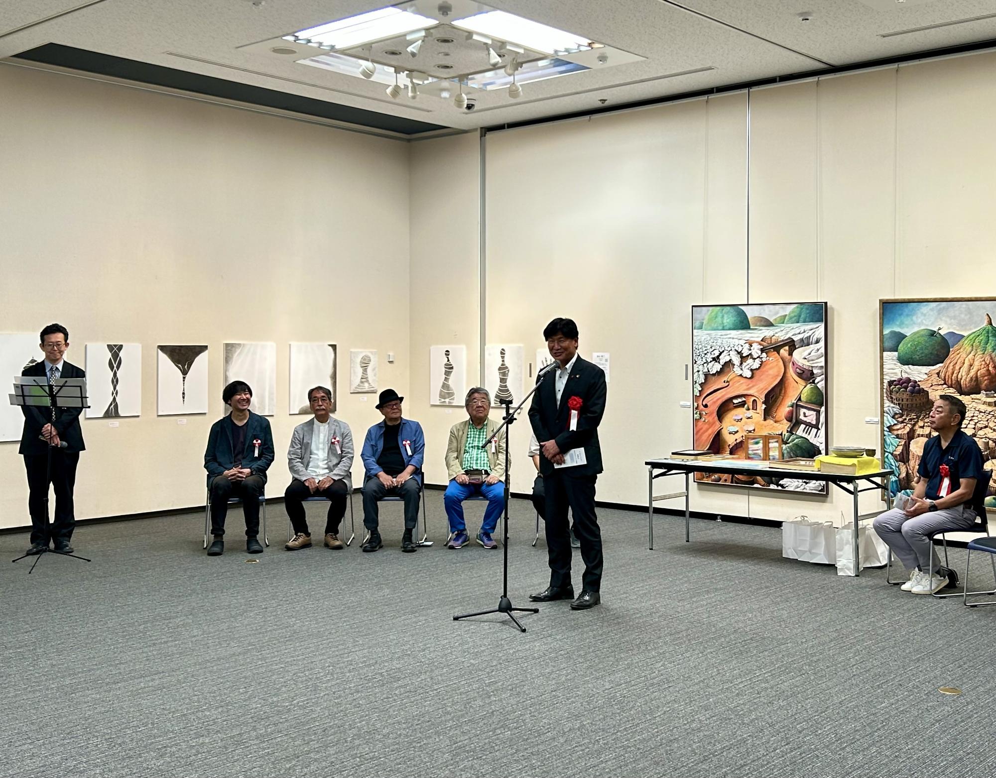 郷土芸術家展開場式