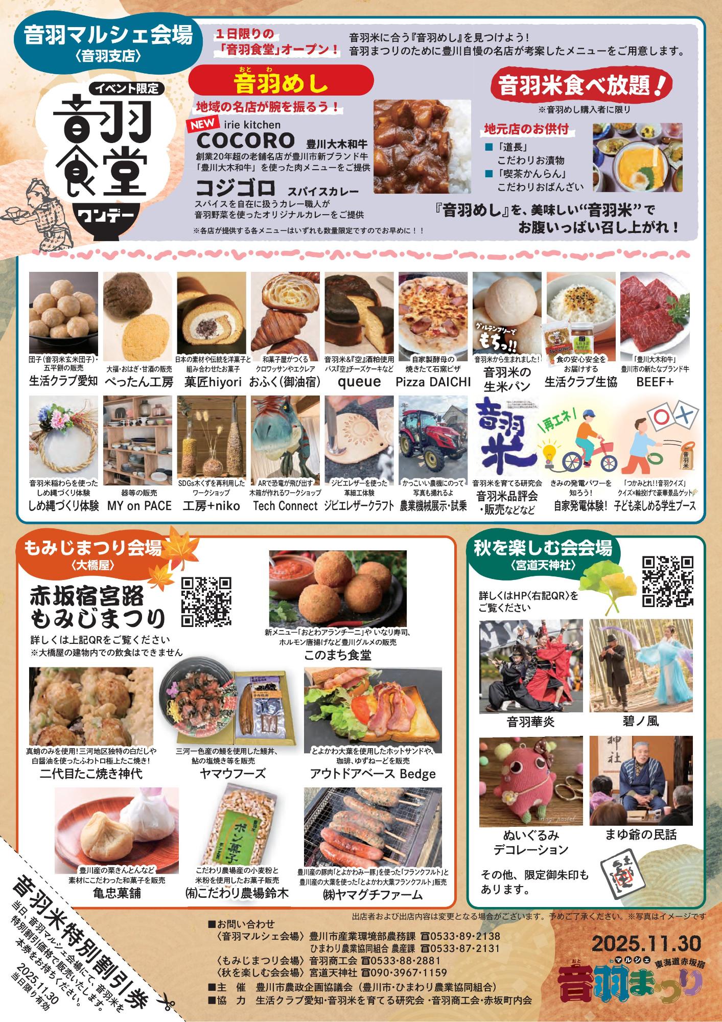 音羽まつりチラシ裏面