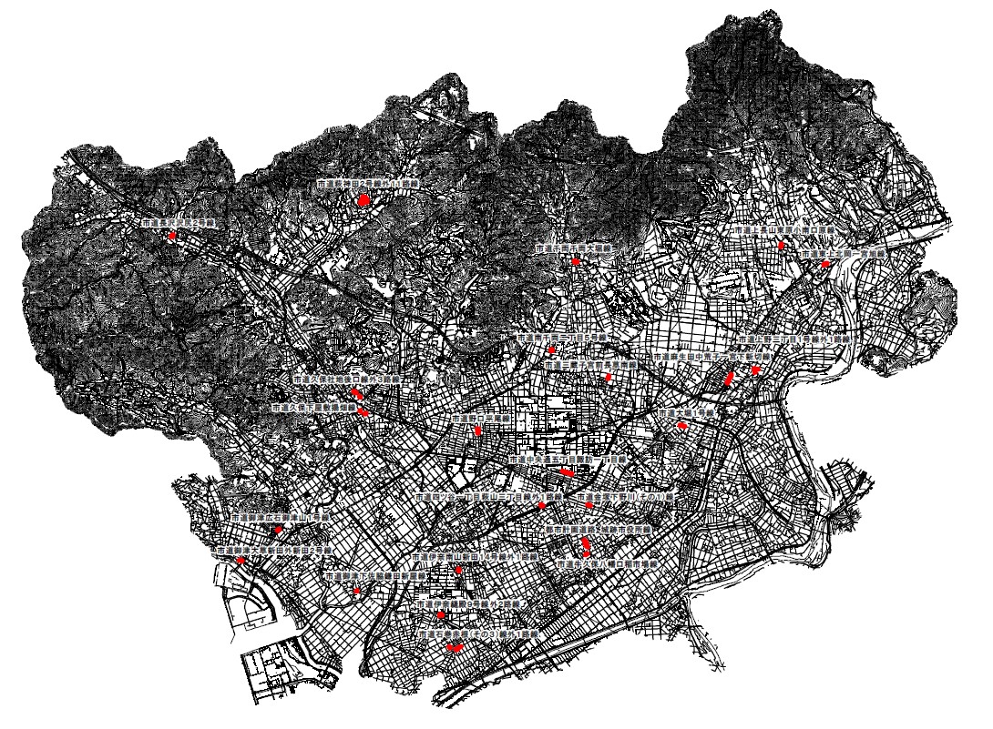 令和8年度の市内道路工事位置図